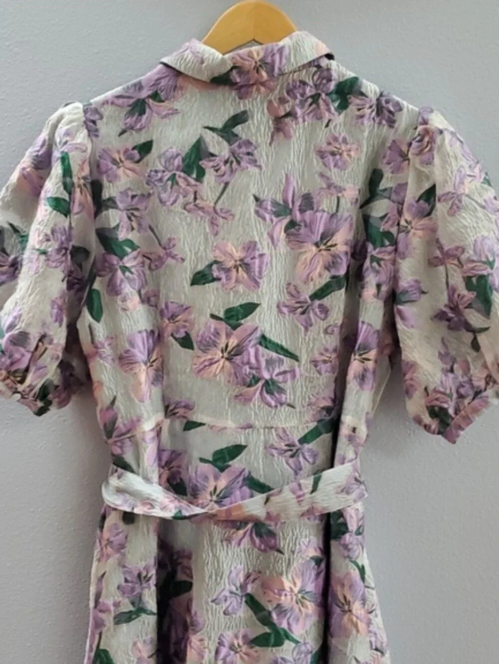 Abbey Glass Charlotte collared dress organza bloom Floral Purple Maxi Dress - Picture 9 of 15
